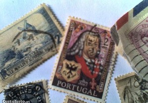 Selos de correio antigos