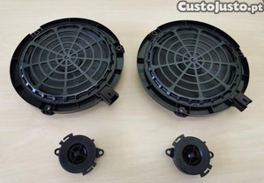 Par colunas + tweeters Peugeot