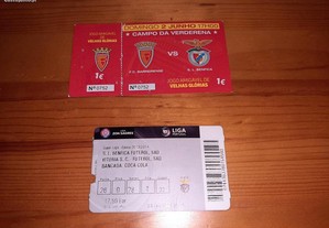 Bilhetes Usados da Liga de Futebol Portuguesa