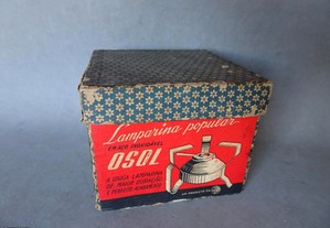 Antiga Lamparina Popular OSOL - Osometal na caixa