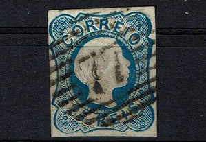 Selos Portugal 1855/6-Af. 6 usado