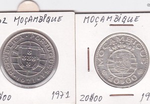 Colecção moedas 20$00 Moçambique