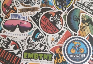 50 Stickers Autocolantes Bikes Downhill Bicicleta