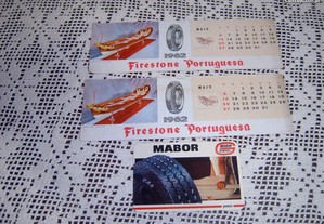 Publicidade Mabor e Firestone 1962 e 1988