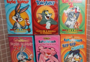 Colecção de filmes banda desenha VHS / Cassetes duplas Originais Falado em Português - Warner Bros