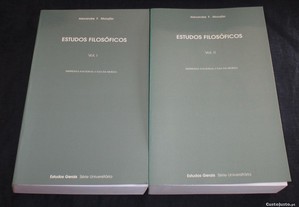 Livros Estudos Filosóficos 2 volumes Morujão