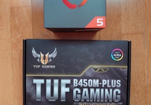 Motherboard Asus TUF B450M-Plus Gaming + CPU AMD Ryzen 2600