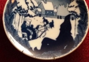 Pratos de porcelana - coleção Natal Noruega