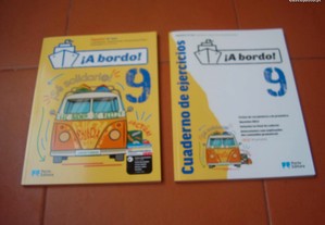 Manual e Caderno de Atividades Novos "A bordo! 9" / Porto Editora / Portes Grátis