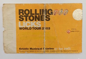 Bilhete Rolling Stones 2003 - Estádio Coimbra