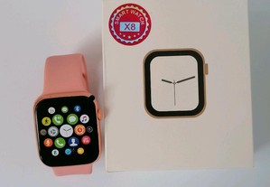 Smartwatch rosa gold (faz e recebe chamadas)