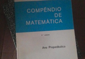 Compêndio de Matemática J. Sebastião e Silva original 3 volumes