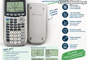 Calculadora Gráfica Texas Instruments TI-84 Plus Silver Edition + Caixa Original