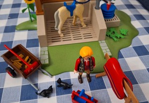 Playmobil box de limpeza de cavalo