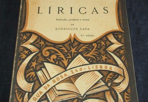 Livro Líricas Luís de Camões Rodrigues Lapa