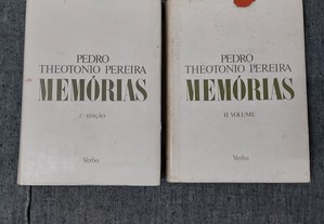 Pedro Theotonio Pereira-Memórias-Volumes I/II-Verbo-1973