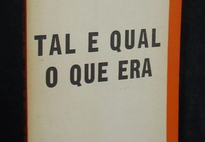 Livro Tal e qual o que era David Mourão-Ferreira