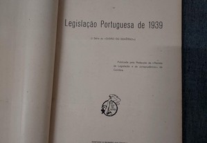 Colecção de Legislação Portuguesa de 1939