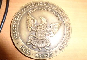 Medalha Bombeiros Faial Açores 95 Anos Of.Envio