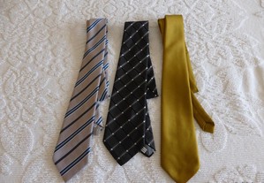 Conjunto de 3 gravatas
