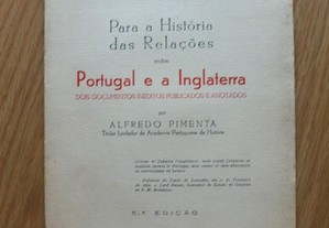 Para a História das Relações entre Portugal e a Inglaterra por Alfredo Pimenta