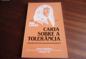 "Carta sobre a Tolerância" de John Locke - Edição de 1987