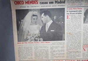 Matador Chico Medes casou em Madrid. N 148 de 11 de Abril de 1958