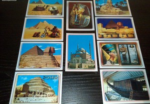 egipto (10 postais) best wishes - colecção rara