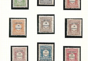 São Tomé 1921 Porteado com valor em centavos série nova