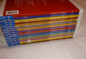 enciclopédia médica (saúde da família) 15 livros