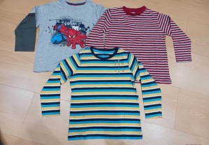 Conjunto de 3 sweatshirts para criança - 2 a 3 anos
