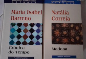 Pack de 2 livros Crônica do tempo de Maria Isabel Madona de Natália Correia Barreno