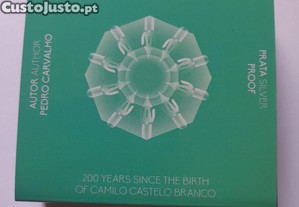 Moedas 200 anos nascimento Camilo Castelo Branco