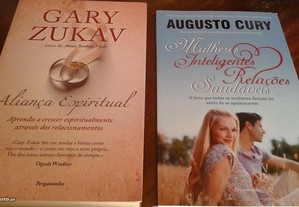 Obras de Gary Zukav e Augusto Cury