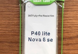 Capa de protecção completa 360º (capa frente e verso) para Huawei P40 Lite