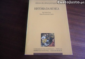 "HISTÓRIA DA MÚSICA" de Rui Vieira Nery e Paulo Ferreira de Castro - 1ª Edição de 1991