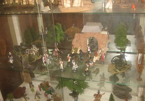 Display diorama soldados napoleónicos chumbo 1990s