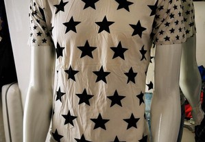 T-shirt Star Zara Tamanho XL