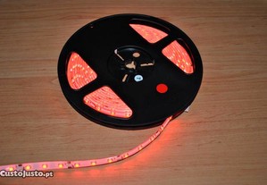 Fita de Leds - LED - Vermelho - Vermelha- 5 Metros