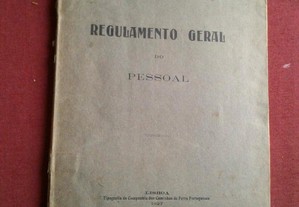 Caminhos de Ferro-Regulamento Geral do Pessoal-1927