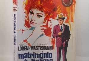 DVD Matrimónio à Italiana // Sophia Loren - Marcello Mastroianni 1964