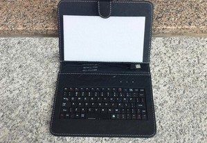 Capa ajustável para tablet com teclado - 7" a 9"
