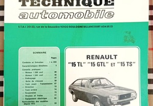 Renault 15 TL GTL TS - Revue Technique Automobile