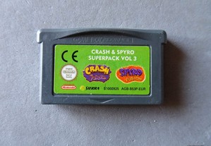 Jogo Game Boy Advance Crah & Spyro Superpack Vol 3