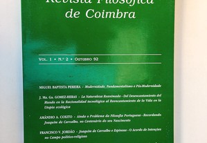 Revista Filosófica de Coimbra Vol. 1 . 2 Out 92 