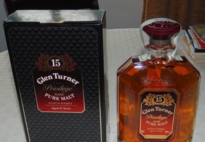 Garrafa Whisky Glen Turner 15 anos