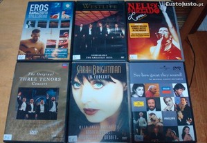 Lote 8 dvds musicais