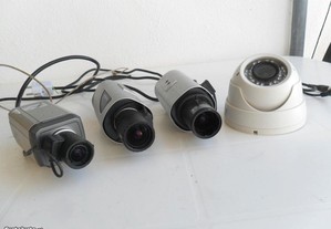 Cameras de vigilância analógicas cores