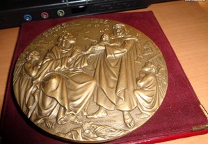 Medalha Natal 1985 Cabral Antunes 10cm Diametro