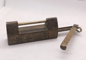 Cadeado chinês antigo para arcas , móveis